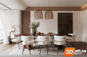 Dining Table Set Skp Files